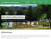 Tablet Screenshot of haigerlocher-rosengarten.de
